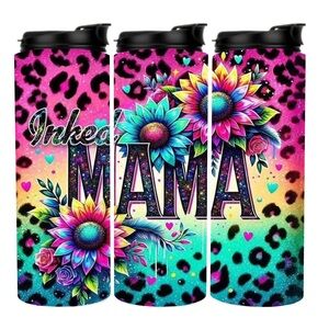 Colorful 'Inked Mama' Travel Mug